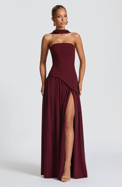 Maliyah Maxi Dress - Cherry Lacquer - View 4 | Shop Formal Dress