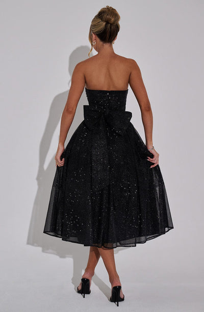 Marissa Midi Dress - Black Sparkle - Image 6