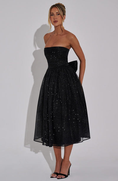 Marissa Midi Dress - Black Sparkle - Image 5