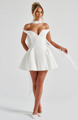 Marla Mini Dress - Ivory Dress Babyboo Fashion Premium Exclusive Design