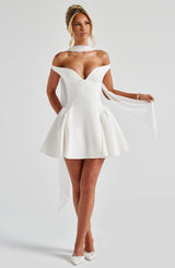 Marla Mini Dress - Ivory Dress Babyboo Fashion Premium Exclusive Design