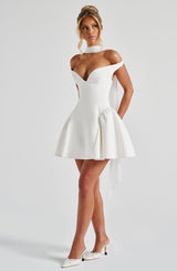 Marla Mini Dress - Ivory Dress Babyboo Fashion Premium Exclusive Design