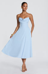 Marlowe Midi Dress - Glacier Blue Dress XS Babyboo Fashion Premium Exclusive Design