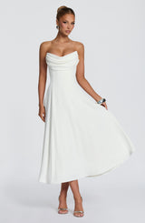 Marlowe Midi Dress - Ivory Dress XS Babyboo Fashion Premium Exclusive Design