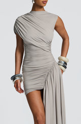 Marnie Mini Dress - Light Grey Dress Babyboo Fashion Premium Exclusive Design