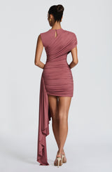 Marnie Mini Dress - Rose Brown Dress Babyboo Fashion Premium Exclusive Design