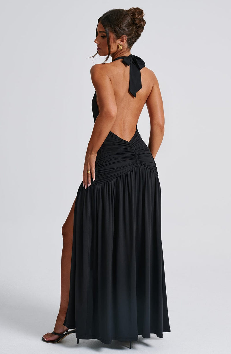 Melania Maxi Dress - Black Dress Babyboo Fashion Premium Exclusive Design