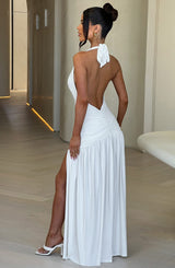 Melania Maxi Dress - Ivory Dress Babyboo Fashion Premium Exclusive Design