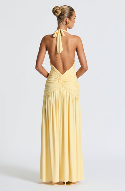 Melania Maxi Dress - Lemon - View 2 | Shop Formal Dress