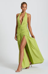Melania Maxi Dress - Olive Dress Babyboo Fashion Premium Exclusive Design