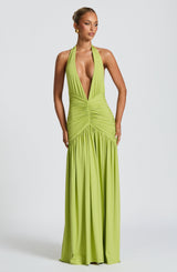 Melania Maxi Dress - Olive Dress Babyboo Fashion Premium Exclusive Design