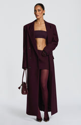 Michelle Coat - Plum Jacket Babyboo Fashion Premium Exclusive Design