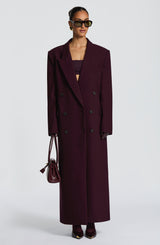 Michelle Coat - Plum Jacket Babyboo Fashion Premium Exclusive Design