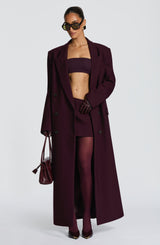 Michelle Coat - Plum Jacket Babyboo Fashion Premium Exclusive Design