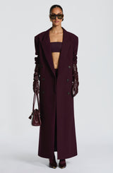 Michelle Coat - Plum Jacket Babyboo Fashion Premium Exclusive Design