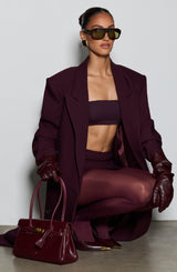Michelle Coat - Plum Jacket Babyboo Fashion Premium Exclusive Design