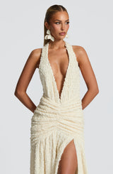 Minerva Maxi Dress - Ivory Dress Babyboo Fashion Premium Exclusive Design