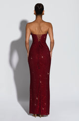 Mirabella Maxi Dress - Burgundy Dress Babyboo Fashion Premium Exclusive Design