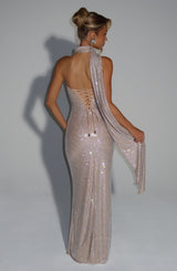 Mirabella Maxi Dress - Nude Dress Babyboo Fashion Premium Exclusive Design