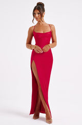 Misha Maxi Dress - Red Dress Babyboo Fashion Premium Exclusive Design