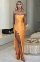 Misha Maxi Dress - Tangerine Dress Babyboo Fashion Premium Exclusive Design