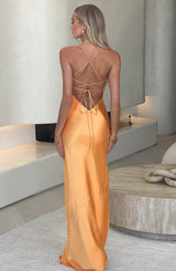 Misha Maxi Dress - Tangerine Dress Babyboo Fashion Premium Exclusive Design