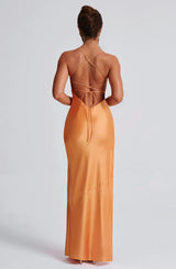 Misha Maxi Dress - Tangerine Dress Babyboo Fashion Premium Exclusive Design