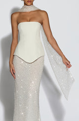 Miya Scarf - Ivory Accessories ONE SIZE Babyboo Fashion Premium Exclusive Design