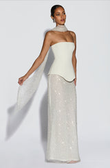 Miya Scarf - Ivory Accessories ONE SIZE Babyboo Fashion Premium Exclusive Design