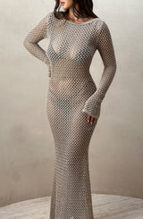 Moana Maxi Dress - Beige Dress Babyboo Fashion Premium Exclusive Design