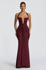 Morrigan Maxi Dress - Cherry Lacquer Dress XS Babyboo Fashion Premium Exclusive Design