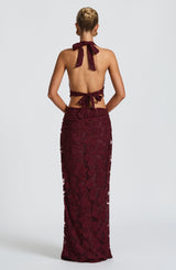 Myra Maxi Skirt - Cherry Lacquer Skirt Babyboo Fashion Premium Exclusive Design