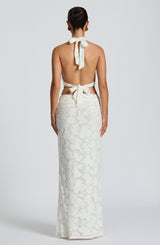 Myra Maxi Skirt - Ivory Skirt Babyboo Fashion Premium Exclusive Design