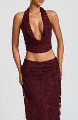 Myra Top - Cherry Lacquer Top Babyboo Fashion Premium Exclusive Design