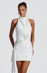 Nadine Mini Dress - Ivory Dress Babyboo Fashion Premium Exclusive Design