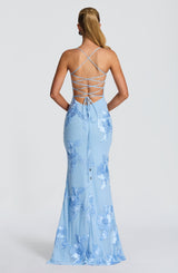 Nefertiti Maxi Dress - Glacier Blue Dress Babyboo Fashion Premium Exclusive Design
