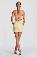 Nefertiti Mini Dress - Lemon Dress Babyboo Fashion Premium Exclusive Design