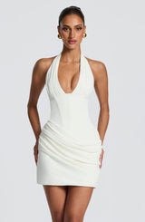 Nehemia Mini Dress - Ivory Dress Babyboo Fashion Premium Exclusive Design