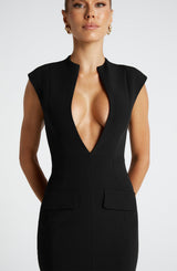 Nellie Midi Dress - Black Dress Babyboo Fashion Premium Exclusive Design