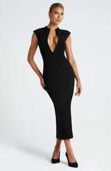 Nellie Midi Dress - Black Dress Babyboo Fashion Premium Exclusive Design