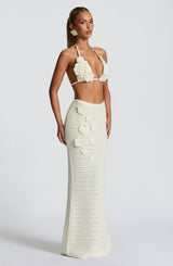 Nerida Maxi Skirt - Ivory Skirt Babyboo Fashion Premium Exclusive Design