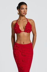 Nerida Top - Red Tops Babyboo Fashion Premium Exclusive Design