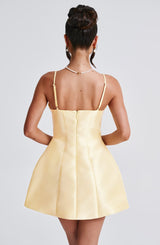 Nicole Mini Dress - Lemon Dress Babyboo Fashion Premium Exclusive Design