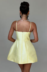 Nicole Mini Dress - Lemon Dress Babyboo Fashion Premium Exclusive Design