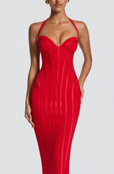 Nigella Maxi Dress - Red Dress Babyboo Fashion Premium Exclusive Design