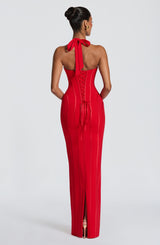 Nigella Maxi Dress - Red Dress Babyboo Fashion Premium Exclusive Design