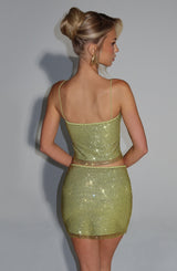 Nila Mini Skirt - Olive Skirt Babyboo Fashion Premium Exclusive Design