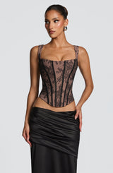 Nixie Corset - Black Lace Tops Babyboo Fashion Premium Exclusive Design