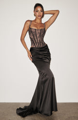 Nixie Corset - Black Lace Tops Babyboo Fashion Premium Exclusive Design