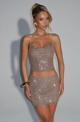 Nora Top - Gold Tops Babyboo Fashion Premium Exclusive Design